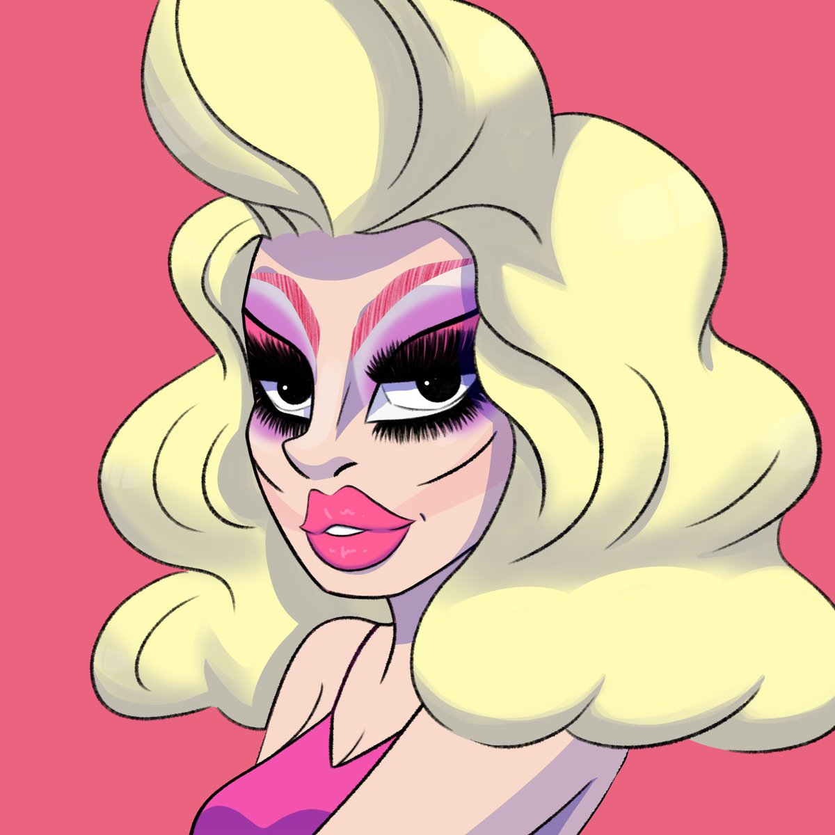 DragAttackNFT's tweet photo. #TrixieMattel Web2 vs Web3 by Drag Attack 💋 

Drag Warriors help us recruit her with RTs 💄💄💄
#LGBTQIABeauty #Queernft #NewProfilePic https://t.co/bE4rT2O2Yc