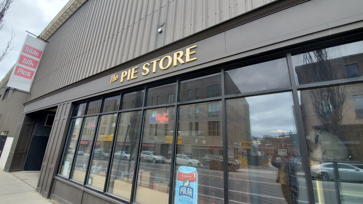 ImReadyPodcast's tweet photo. Found a place in Worcester, MA that @markdecarlo HAS to visit! #TableTalkPies has "The Pie Store" which is a must visit if you're ever in the area! #HughNeutron https://t.co/fezKbMVy8W