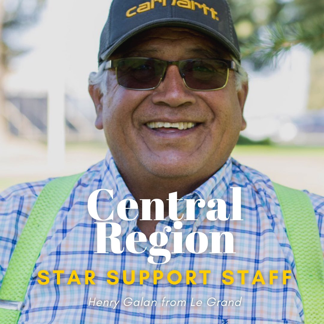 MercedMariposa's tweet photo. Henry Galan from Le Grand does everything possible to help support the @LGHSFFA chapter, and that’s why he was named as the Central Region’s Star Support Staff! Thank you for everything that you’ve done and continue to do for Le Grand FFA and congratulations on this achievement. https://t.co/XAb9aN0efE