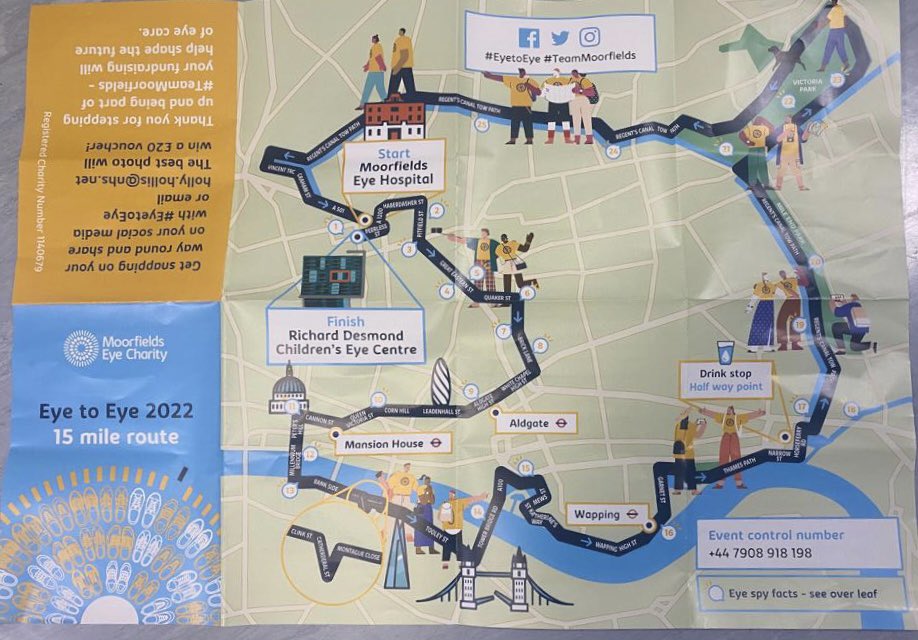 CrimAndSoc's tweet photo. A huge WELL DONE to our Programme Administrator, Elizabeth Sylvanus-Ley for walking a whopping 15 MILES today to raise money for @Moorfields 👏✨ Thank you all for your support &amp; donations! Donate here: https://t.co/0umU3oZnKP https://t.co/0hTHkMcGfz