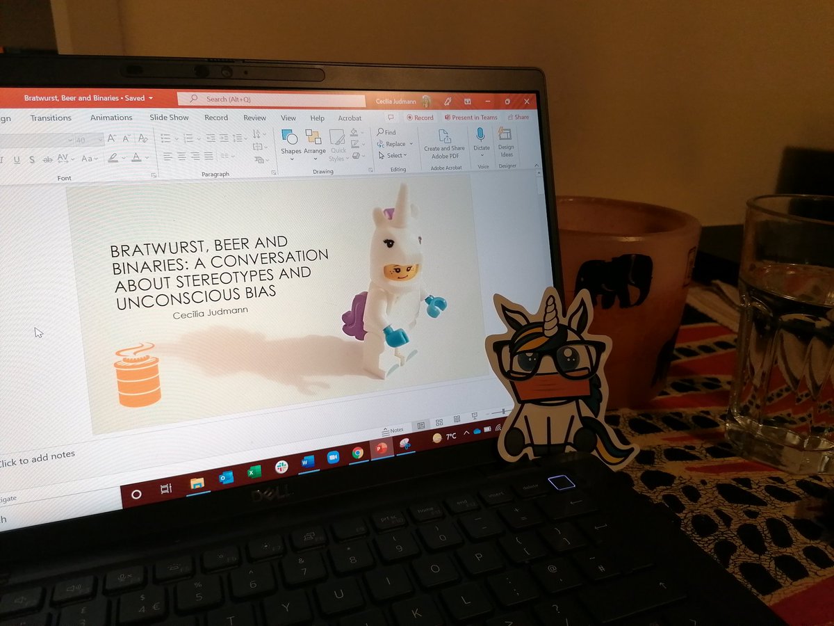 CJudmann's tweet photo. @SQLBits got me in the mood for making a start on my session for @DataGrillen 🦄 so far I've got my title slide...😁 Inspo by @bweissman nerdycorn #backtoevents #DEI https://t.co/LvSA6LgY8j