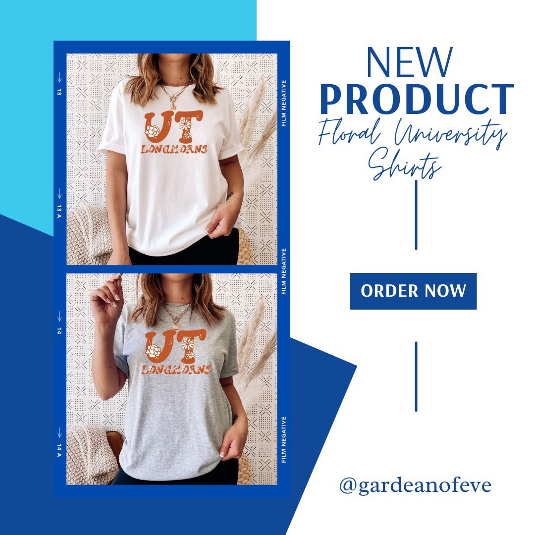 Our floral college shirts are still available! If you don’t see your university/college please feel free to reach out and we’ll add it ✨