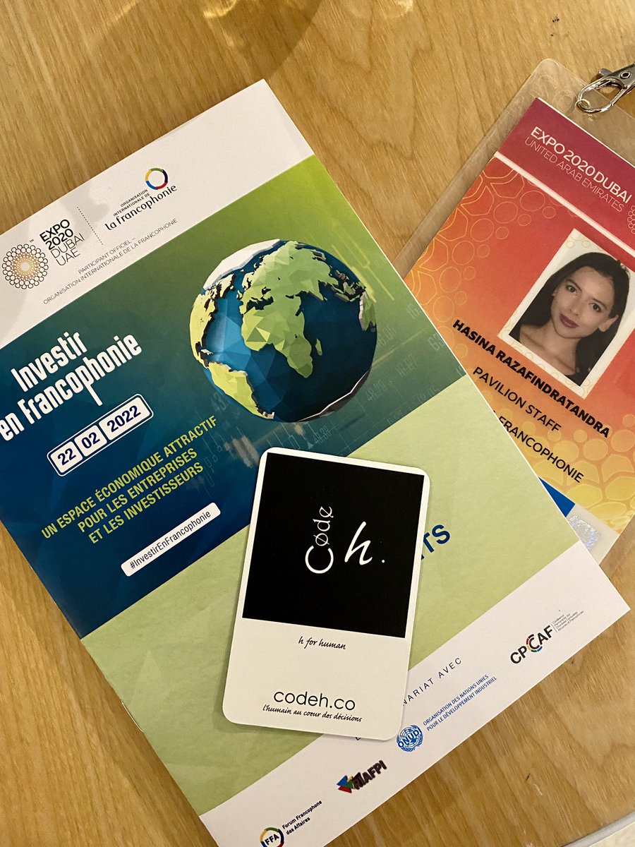 Code_H_'s tweet photo. #JourneeinternationaledelaFrancophonie : retour sur l’activité #InvestirenFrancophonie durant laquelle @OIFrancophonie a présenté le programme #PionnieresFrancophones à @ExpoDubai ! @Code_H_ est fière d’accompagner ce programme d’impact et d’envergure. #code_h_ #entrepreneuriat https://t.co/1yn5aNYndt