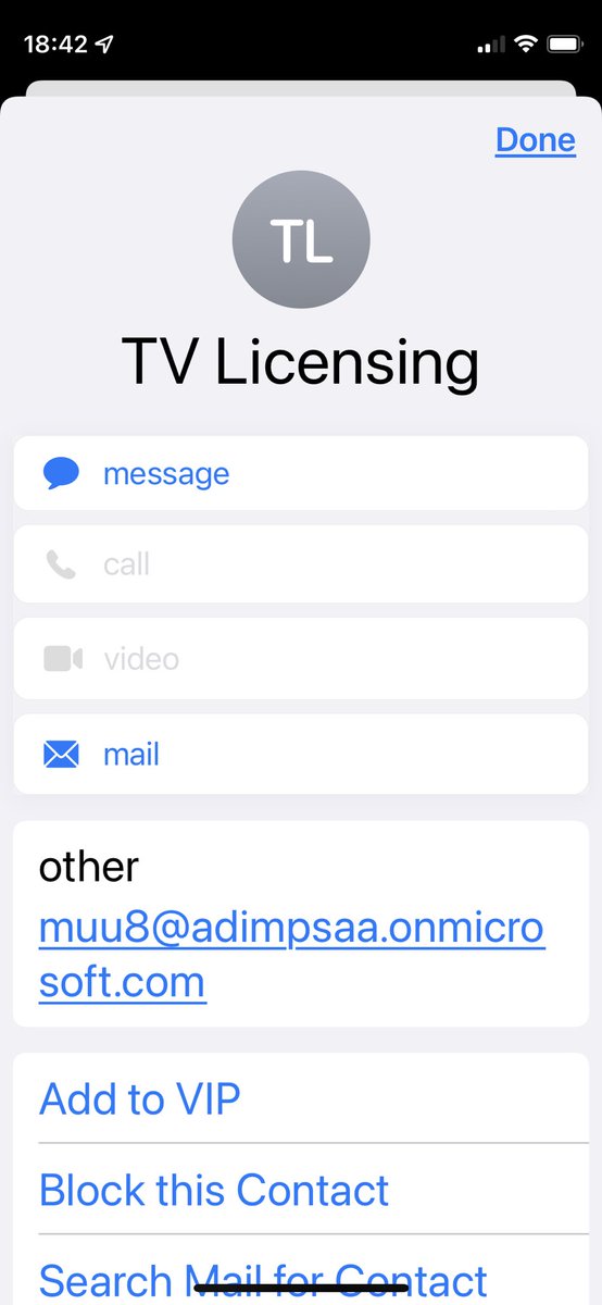 Interesting email address you use <a href="/tvlicensing/">TV Licensing</a> #clickonpic #spam