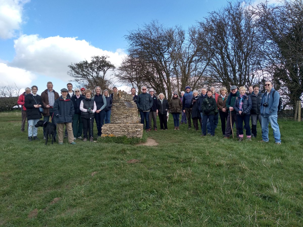battleftrust's tweet photo. Well attend battlefield walk today at Stow 1646 with welcome sunshine. Photo #2 shows walk lead @PushofPike1642 doing some active learning on C17th army deployment. https://t.co/eNffgc5B9f