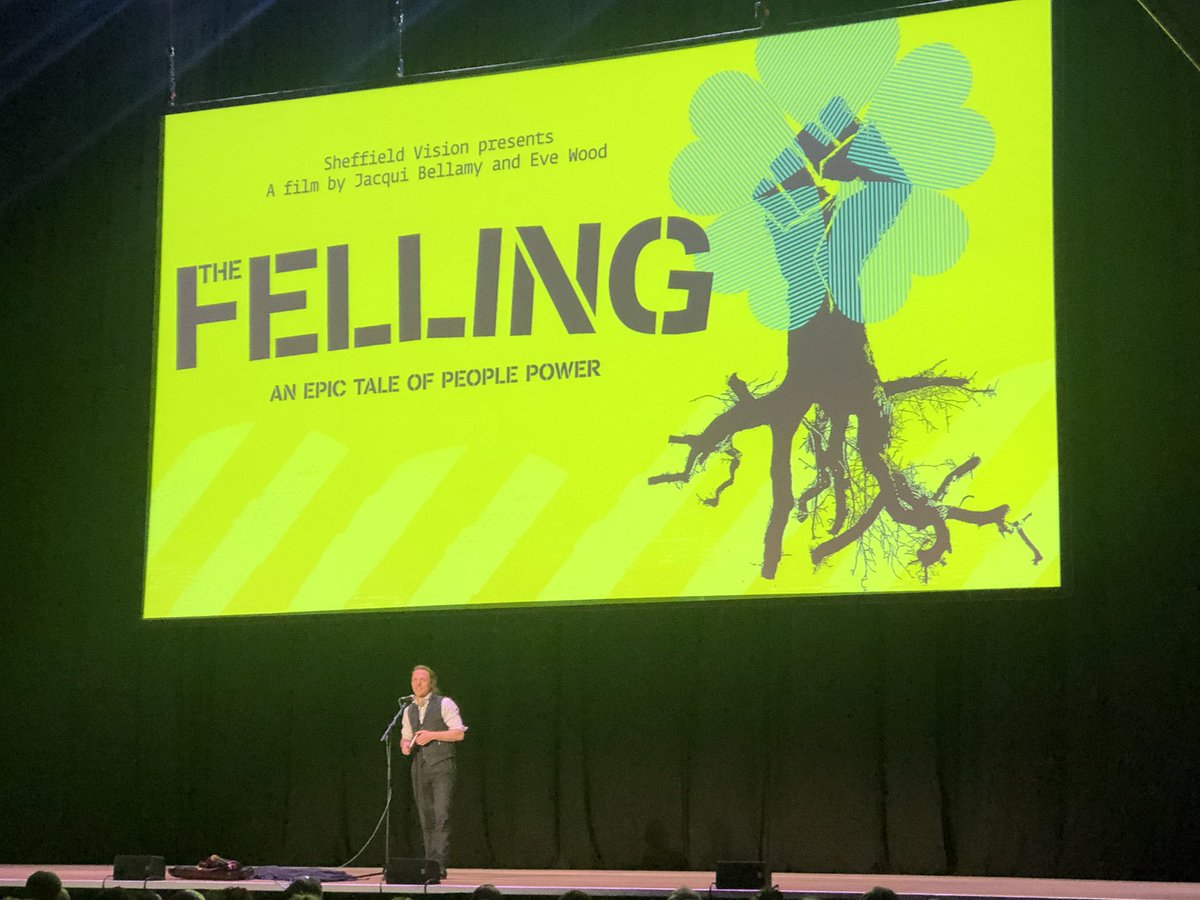 DrNicolaDempsey's tweet photo. Standing ovation for @TheFellingFilm #shocking #powerful #tearjerking #thoughtful #provocative #gripping #uncomfortable #celebratory As a #Sheffield resident I am so thankful to everyone who helped #saveSheffieldtrees from the dreadful mistakes @sccstreetsahead @SheffCouncil https://t.co/AO0Xbpox3D