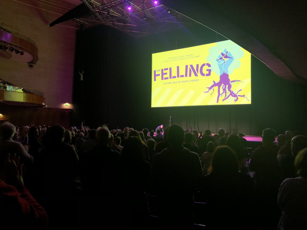 DrNicolaDempsey's tweet photo. Standing ovation for @TheFellingFilm #shocking #powerful #tearjerking #thoughtful #provocative #gripping #uncomfortable #celebratory As a #Sheffield resident I am so thankful to everyone who helped #saveSheffieldtrees from the dreadful mistakes @sccstreetsahead @SheffCouncil https://t.co/AO0Xbpox3D