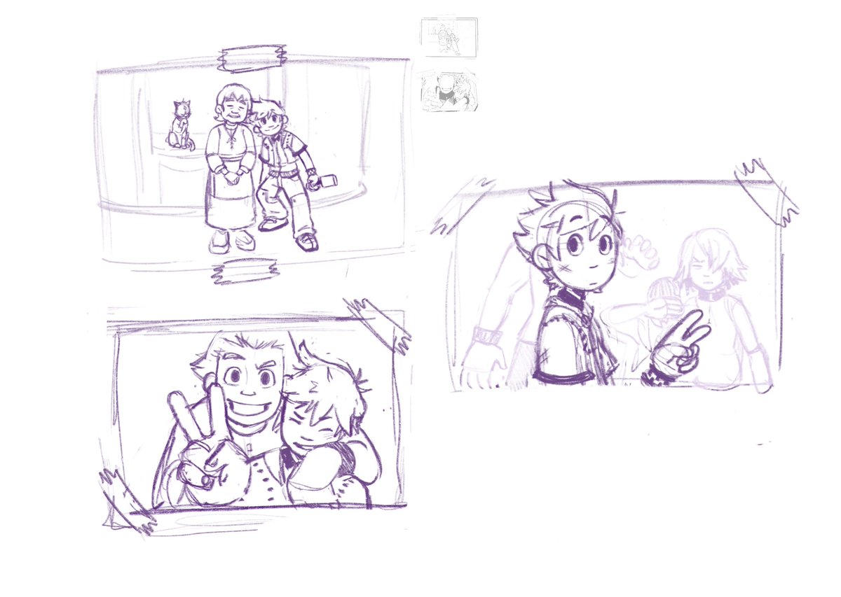 _GraceHD's tweet photo. old art time!! back in 2017/2018 i was chipping away at a kh2 zine i wanted to make, based on the stolen photos of roxas in twilight town. i slowly lost motivation and never finished it, but im still fond of the idea and like how some of them were starting to turn out… https://t.co/25MeQUheX0