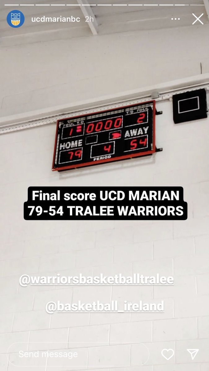 UCDMarian's tweet photo. Congratulations to our u20 team on reaching the National League final after beating @warriors_bc today in Oatlands. The final is part of the league finals weekend at the start of April. https://t.co/flru4cgqnZ