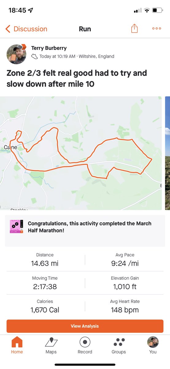 terry_burberry's tweet photo. First week of proper structured training this week! Nice week of training capped off with a sweet 14.6 miles up the tracks and up the hills! Roll on September #dragonback training #hoka https://t.co/vH0xF7HaJQ