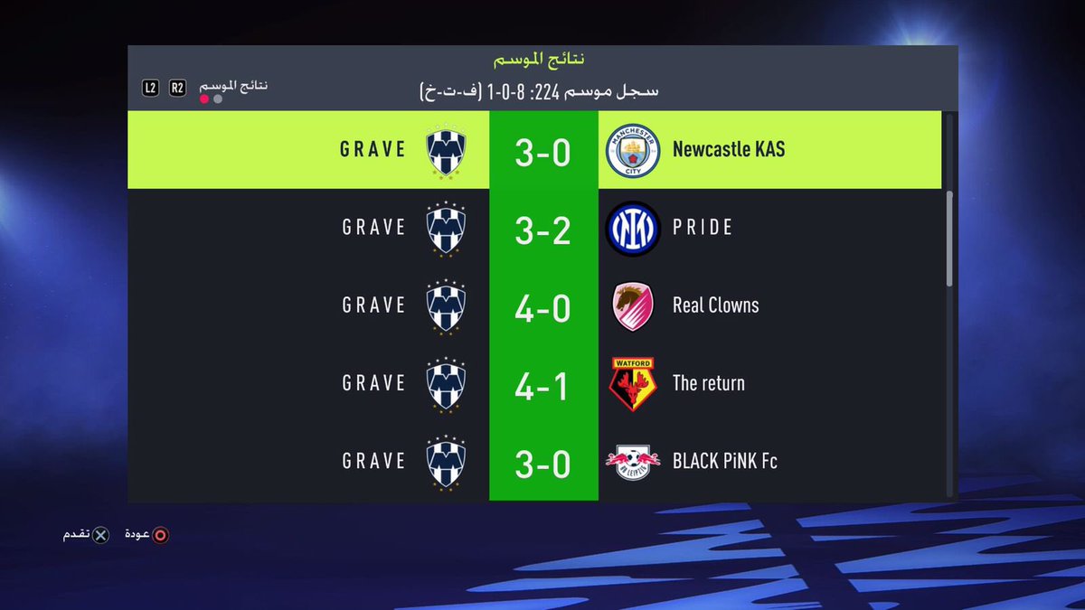 ClubGrave's tweet photo. التايتل رقم [163 / 164] يضاف لخزينة النادي .. والقادم اجمل☠️

شكراً لكل من شارك وساهم في هذا الانجاز 🤍.

#FIFA22                                 
#GRAVE
#RIP
#برو_كلوب https://t.co/CvRU38bHYh
