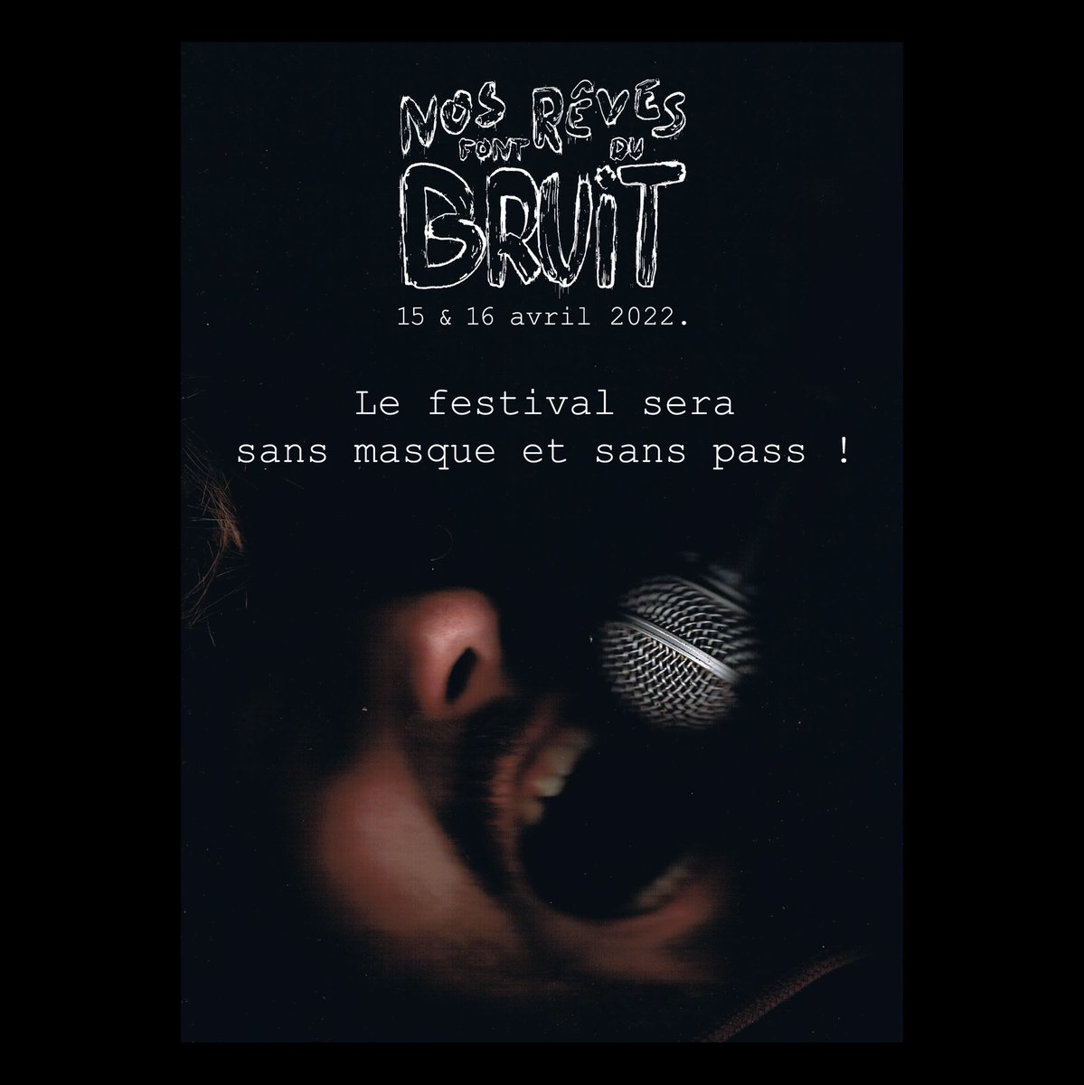 Vous avez vu passer la bonne nouvelle ? Comme l’année dernière nous aurons la chance de vous accueillir sans masque, mais également sans pass vaccinal !🍻

La date approche, pensez à réserver vos places sur nosrevesfontdubruit.fr 🎫