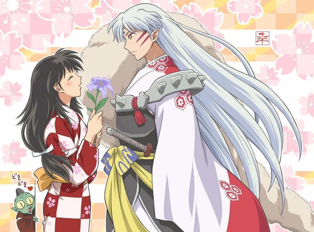 canacute94's tweet photo. For you my lord sesshomaru *gives lord sesshomaru a flower * https://t.co/yvwBDubeo8
