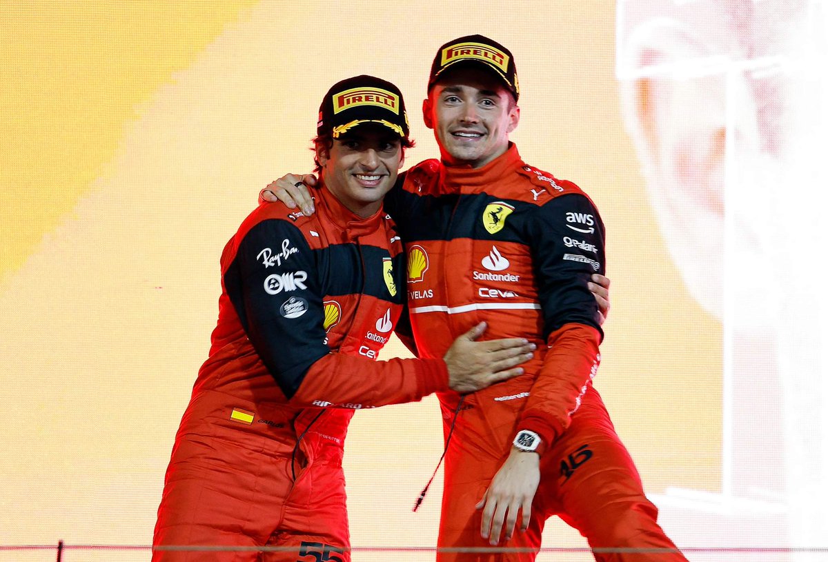 revistaboxes's tweet photo. 📷 Postales de la celebración del primer podio de la temporada 👏👏

#BahreinGP #F1 #BahrainGP https://t.co/wVai9ciVdE
