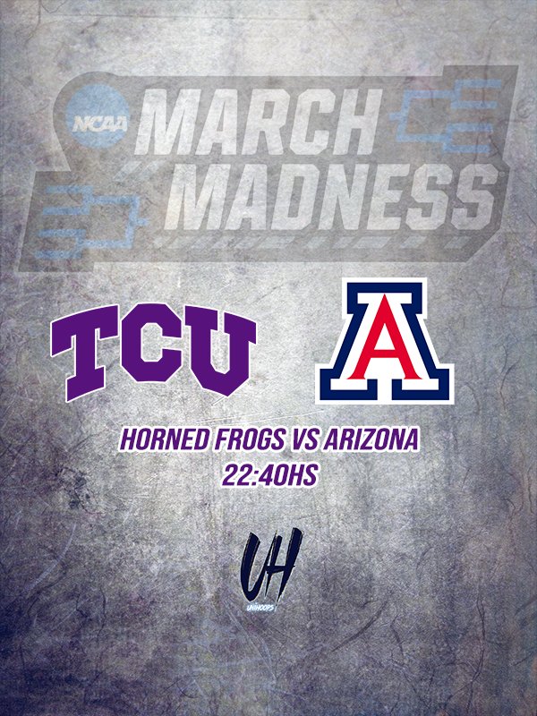 #MarchMadness 

⏰22:40 <a href="/FFarabello/">Francisco Farabello</a>
🏀 <a href="/TCUBasketball/">TCU Men's Basketball</a> 🆚 Arizona
💻 Star+