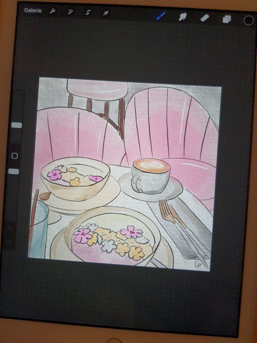 ehime_mea's tweet photo. J'ai voulu tester l'aquarelle sur Procreate, il faut que je m'entraîne encore un peu mdr https://t.co/PG5PTKErEd