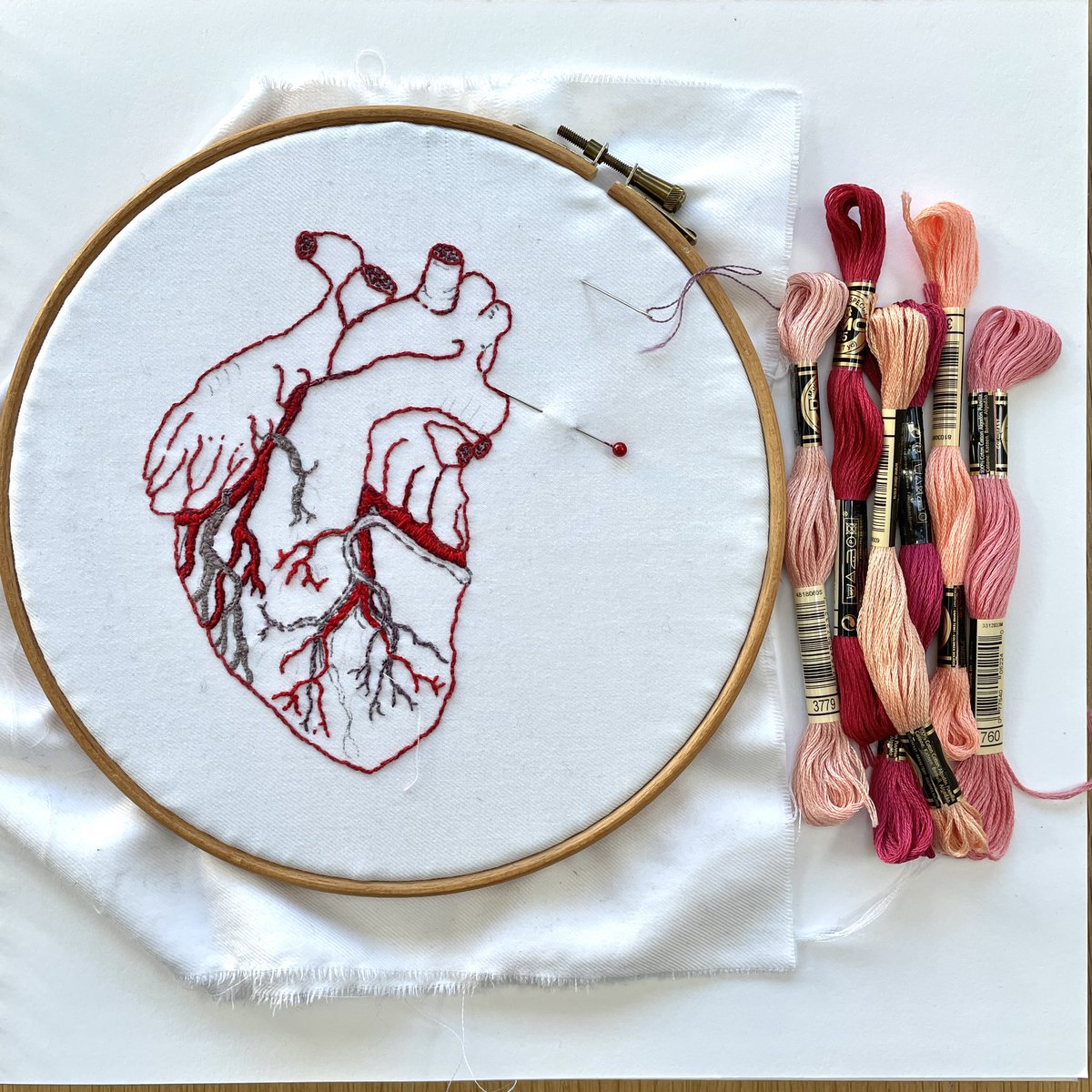 Art from the Heart
Work in Progress 
#slowstitching#sciarts