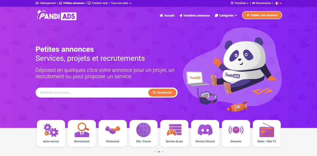 PandiAds's tweet image. 🐼C'est le grand jour !

#PandiAds officiellement ouvert en version Beta.

🚀Tu cherche à faire connaitre ton #projet ? Tu es #developpeur, #graphiste ou tu proposes un #service ?

📢Publie en quelques clics une annonce pour te faire connaitre !

#referencement #minecraft #gmod