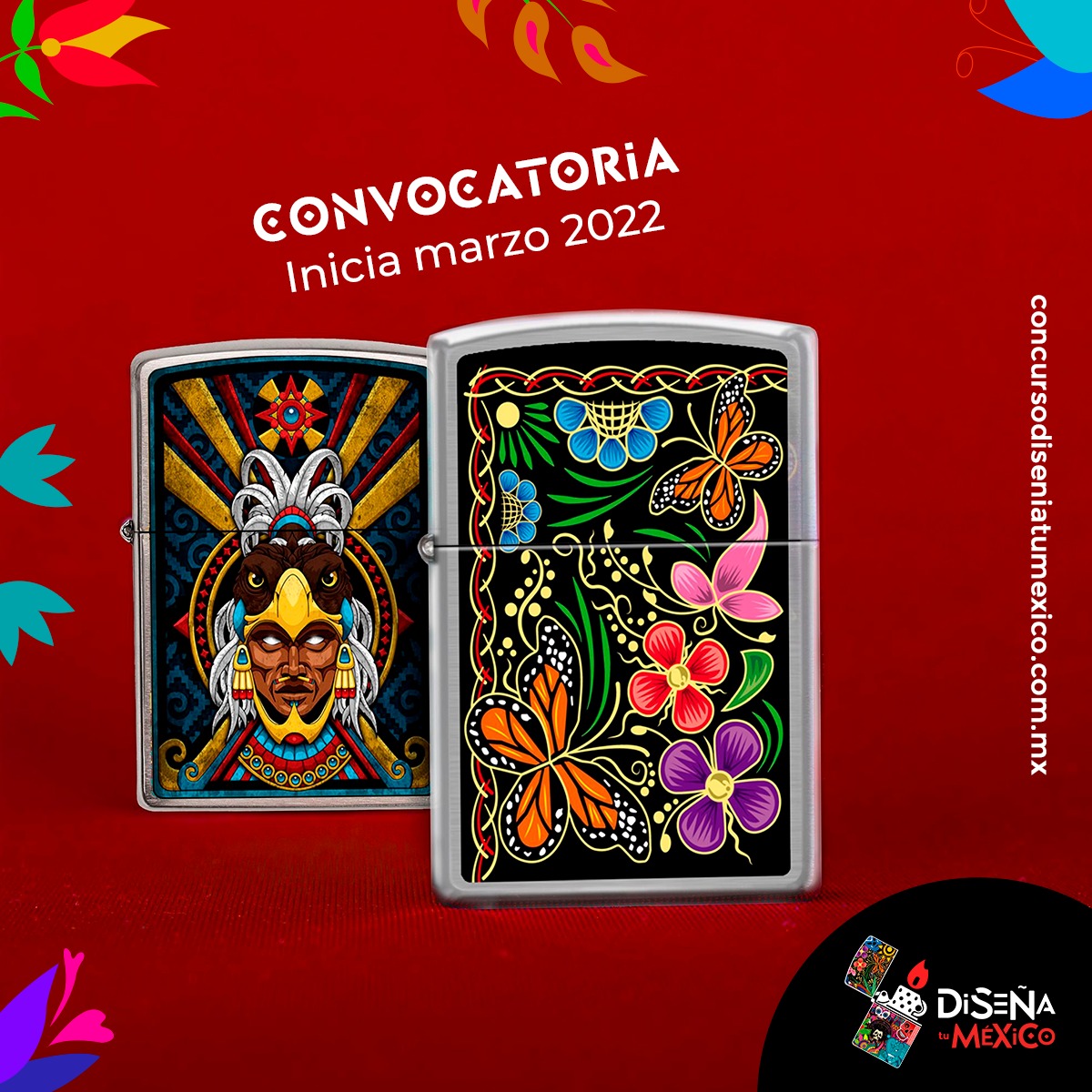 DiseniaTuMexico's tweet photo. 🔊 ¡Muy pronto! 
¿Sientes pasión por el diseño y la cultura mexicana? ✏️ 🇲🇽 
👉🏻¡Esta es tu oportunidad!
✅ Increíbles Premios
✅ Tu diseño en la colección “Diseña tu México” De Zippo https://t.co/m35G0aaer3