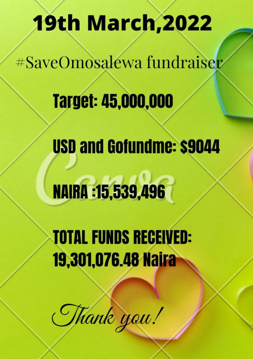 larryzeez's tweet photo. Please save Omosalewa's life. No amount is too small.

#SaveOmosalewa https://t.co/UhpWyWCZXv