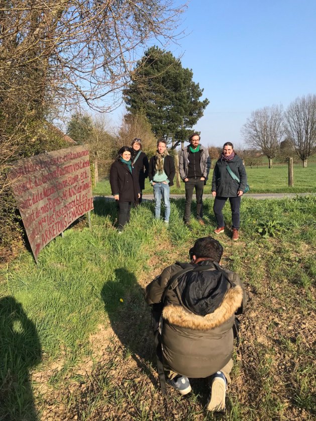 steph_bocquet's tweet photo. #LeOff
Avec @katyvuylsteker pour @EcologistesHDF @GuiziouMael @celinesca @JamelinSimon pour @EcoloNord 
#UnDimancheEnCampagne
#Sambre #Avesnois #Thierache https://t.co/bezSnqaoXi