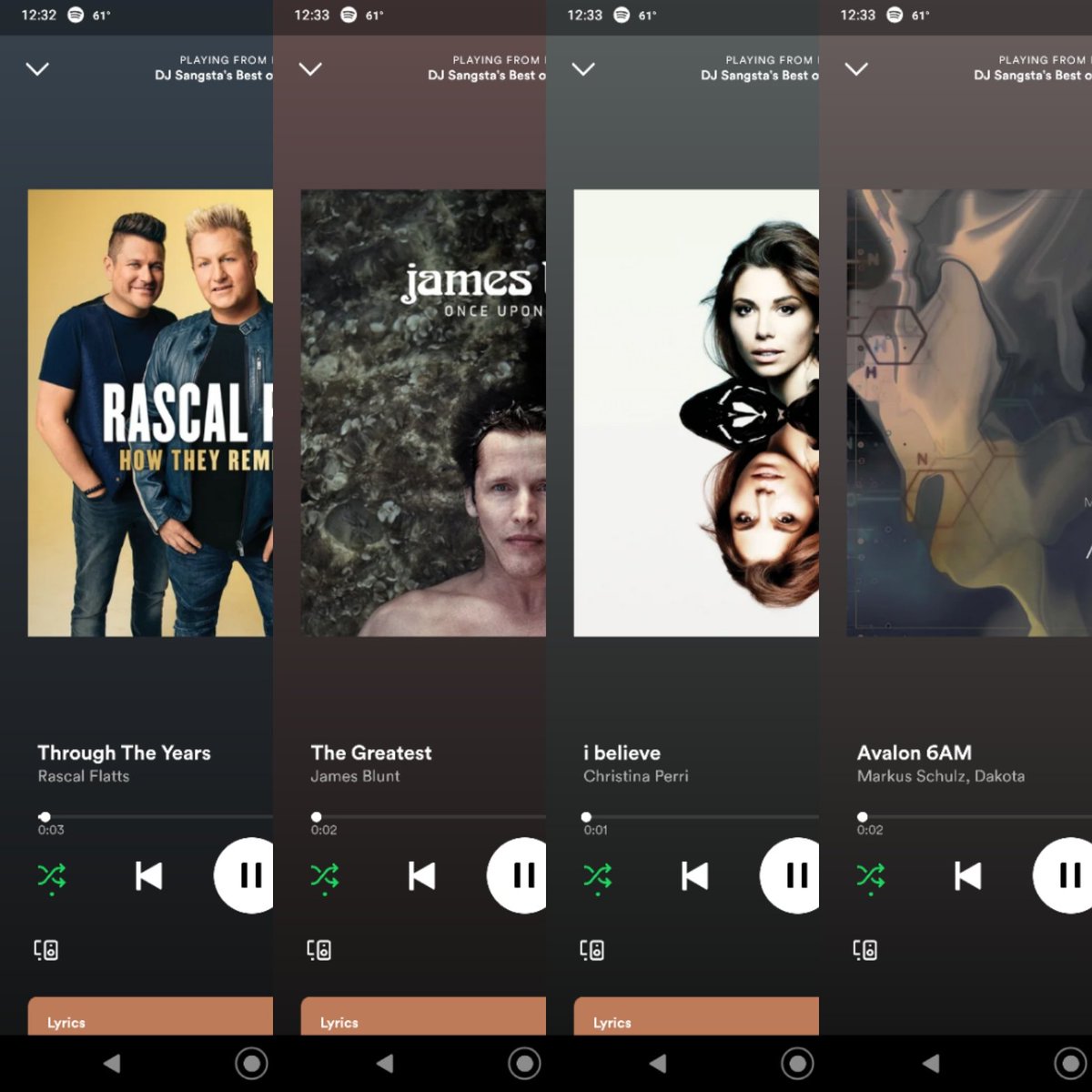DJSangsta's tweet photo. #First4Songs on 3-20-22: #ThroughTheYears by #RascalFlatts, #TheGreatest by #JamesBlunt, #IBelieve by #ChristinaPerri, #Avalon6AM by #MarkusSchulz and #Dakota.
#music #DJSangsta #musicislife #Spotify #musicismyescape #oooShiny https://t.co/aCxe3HYiJ1