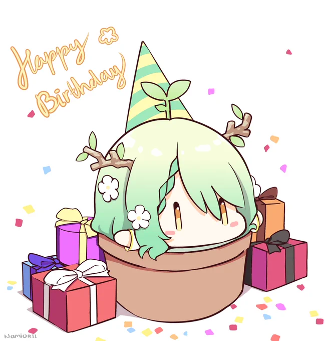 the potted plant have a birthday!🎉
#FineFaunart #Faunjoubi2022 
