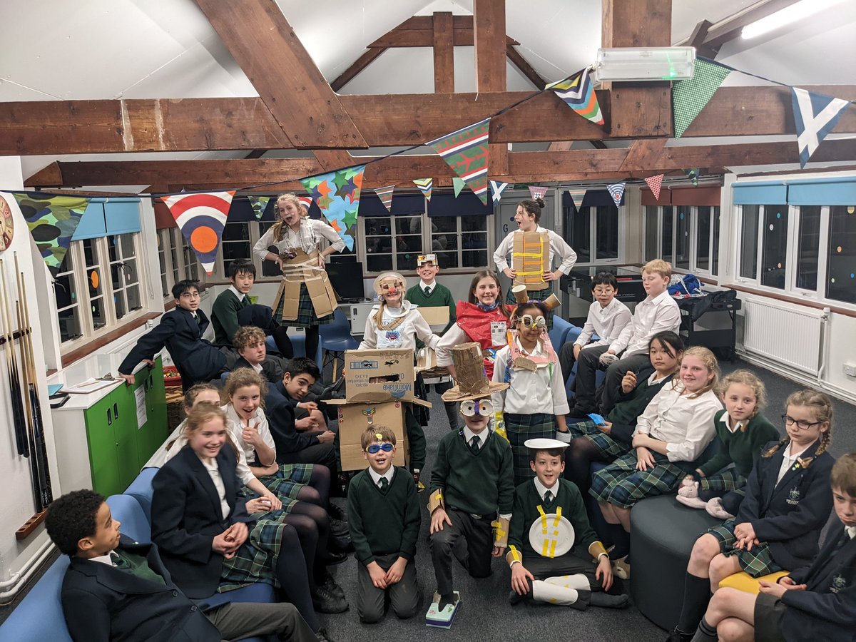 The finale of #earthawareness week in the boarding house was the #recycling #fashionshow where the children strutted their cardboard and plastic hats, suits and accessories. #creativity #collaboration #iloveboarding