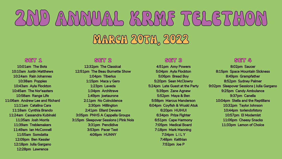 Happening now…🎶❤️youtu.be/tYTMrlYCKmU

Donate to a really good cause formed out of the tragedy of losing such a fine young musician…

#telethon #singersongwriters #musicians #musicianslife #songwriter #singers #donate