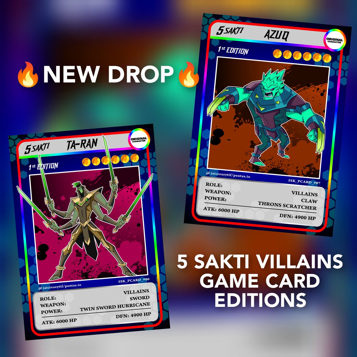 Hai guys New drop 5 sakti Villains game card. 🔥🔥
<a href="/BelakangPentasZ/">BelakangPentasZ</a> <a href="/belakangpentas/">belakangpentasmy</a> <a href="/Pentasian/">PENTASIAN</a>
app.pentas.io/user/0xd989ee4…