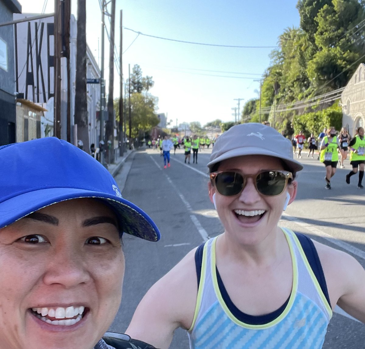 MigsRunner's tweet photo. First race in over 2 yrs- The @lamarathon charity half! Our OR nurse manager @CedarsSinai found me & snapped this - pure joy! I may have sobbed from the crowd support. I have 20+ y/o B ACL & meniscus repairs, so every day I can still ๐๐ปโโ๏ธis a blessing ๐ฅฐ๐ #docswhorun #gynfluencer https://t.co/dDpaRfocTh
