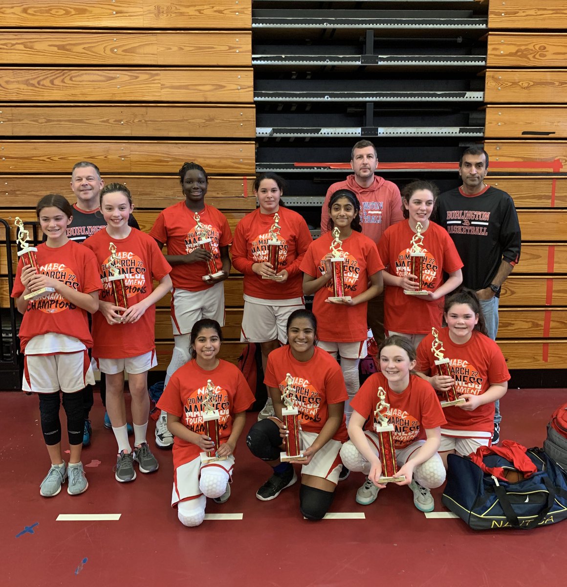 Congratulations to the 6th grade Burlington girls as they beat Wakefield 26-12 in the NABC March Madness championship. And finish 4-0 on the weekend!