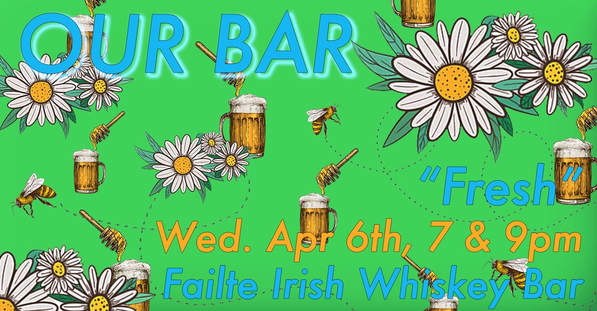 Spring is HERE -- a time of hope, renewal, and rebirth. Enjoy a fresh start, bring a new friend, put on a new outfit, try a new drink at Our Bar with ‘FRESH’!

simpletix.com/e/our-bar-marc…

April 6th at 7 &amp; 9 PM
#fresh #ourbarnyc #divetheatre #theatreinabar 🍻🎭🌻