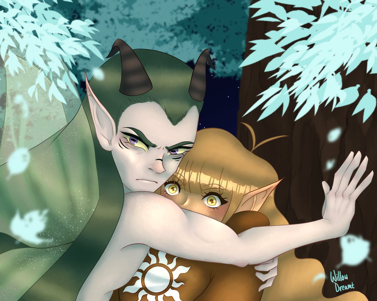 carrieltoigo's tweet photo. Atropa and Rosala. Ship or skip? #dndart #dungeonsanddragons https://t.co/j3wJ9eLs9g