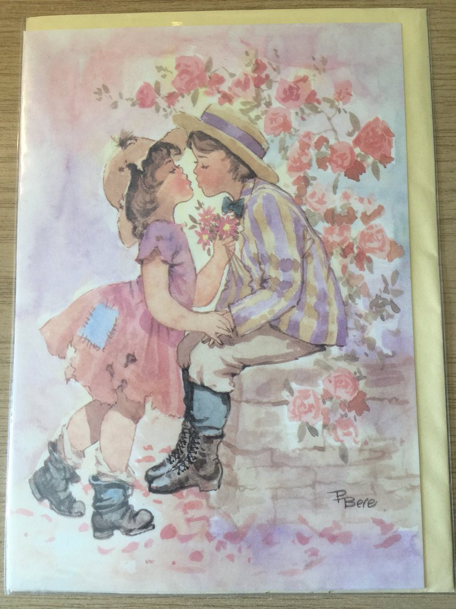 WatsonsVintage's tweet photo. An ADORABLE Vintage Card at just £3.50 in my #etsyshop : Rare Vintage Circa 1980s Les Enfants 'I Love You' Blank Card with Multipurpose Peel Off Messages -STUNNING Victorian Child Couple Design https://t.co/mJZmq0gV2g #Rare #VintageCard #BlankGreetingsCard #CuteCard #CardToFrame https://t.co/pYEoFWvK8C