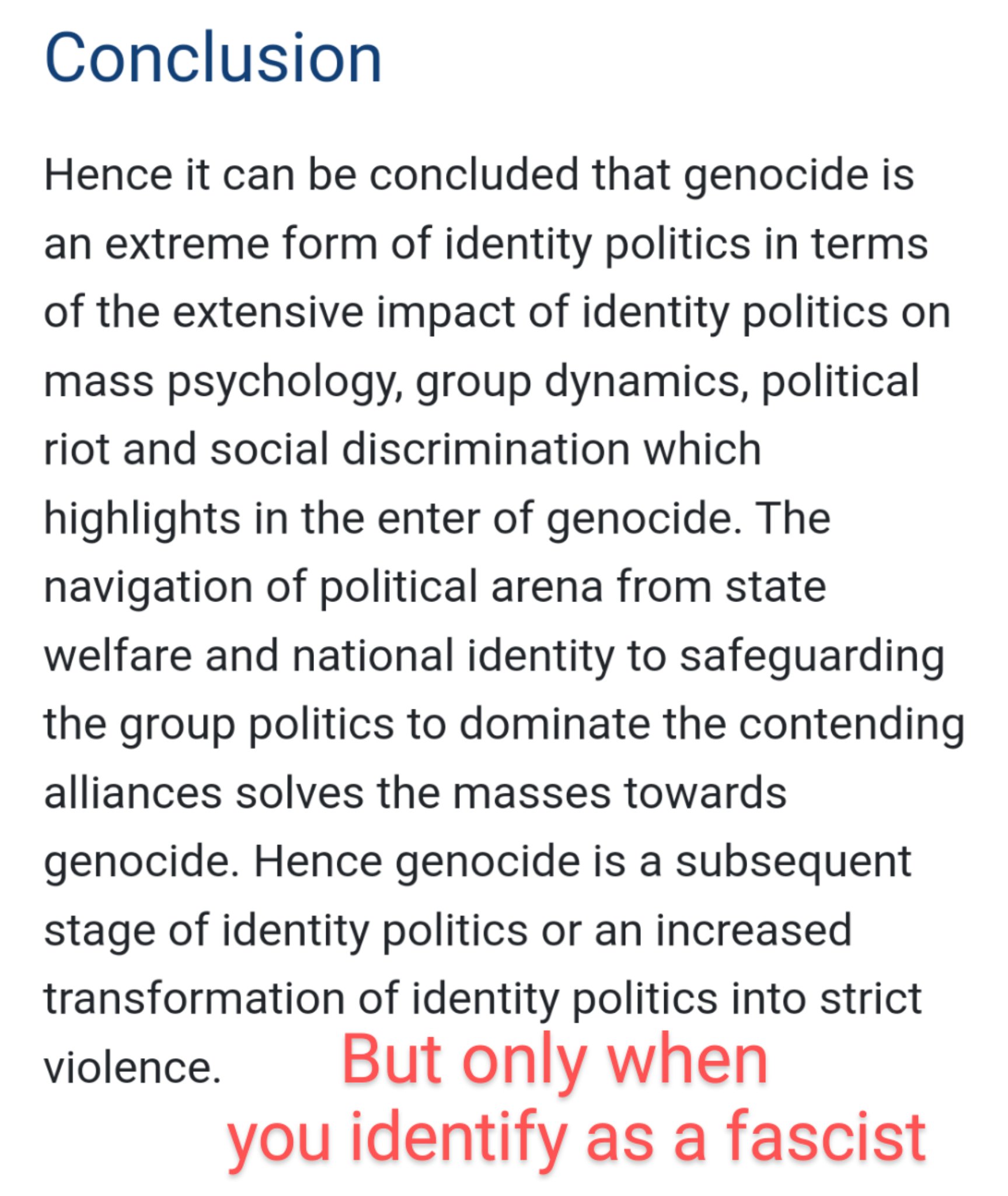 genocide essay