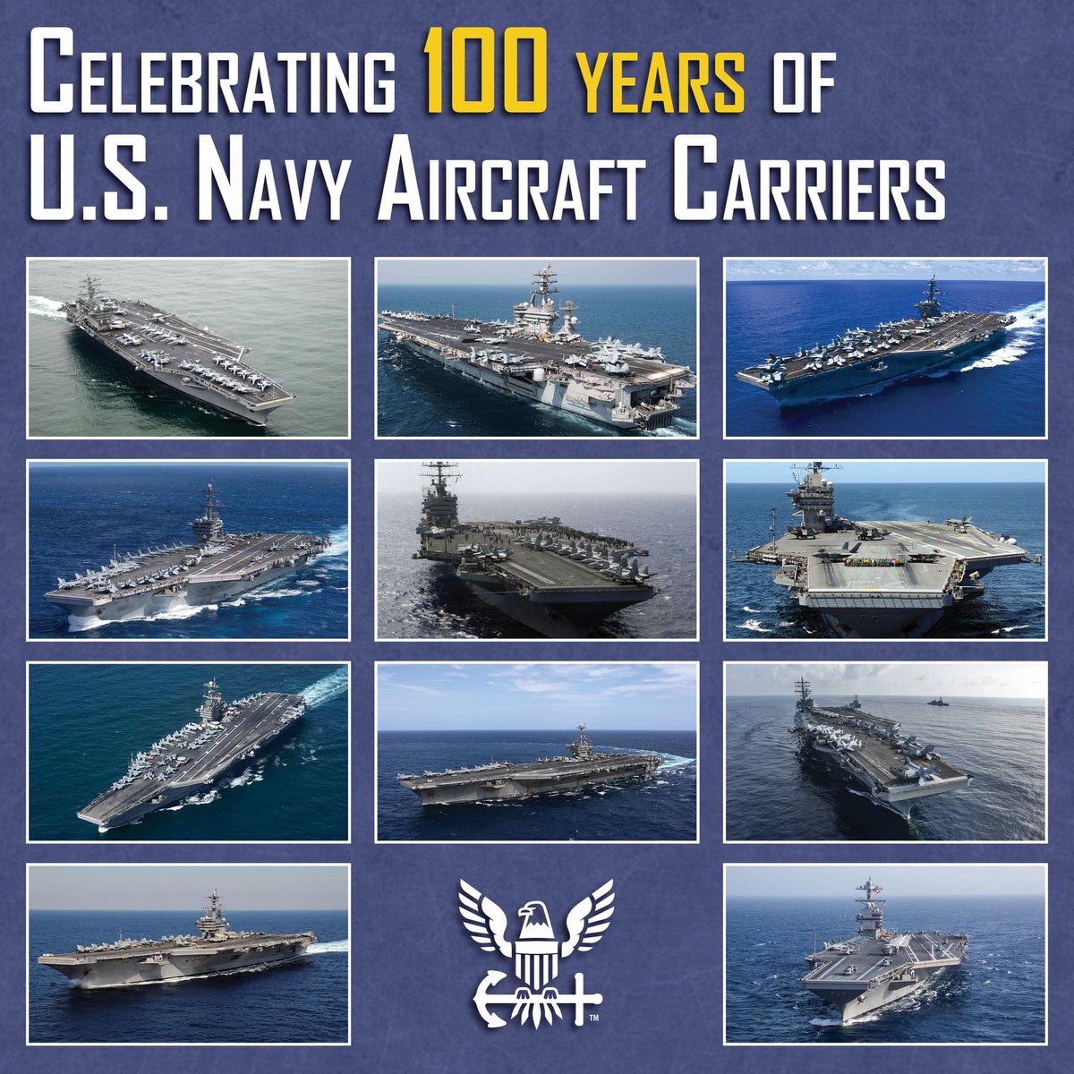 TheIntelFrog's tweet photo. Happy Birthday US Navy aircraft carrier 100 years and counting.

#OTD in 1922 - The former #USSJupiter was recommissioned as the #USSLangley (CV 1) to become the U.S. Navy’s first aircraft carrier, paving the way for the aircraft carriers we have today. 
 
From US Navy Facebook https://t.co/3lr8866Krm