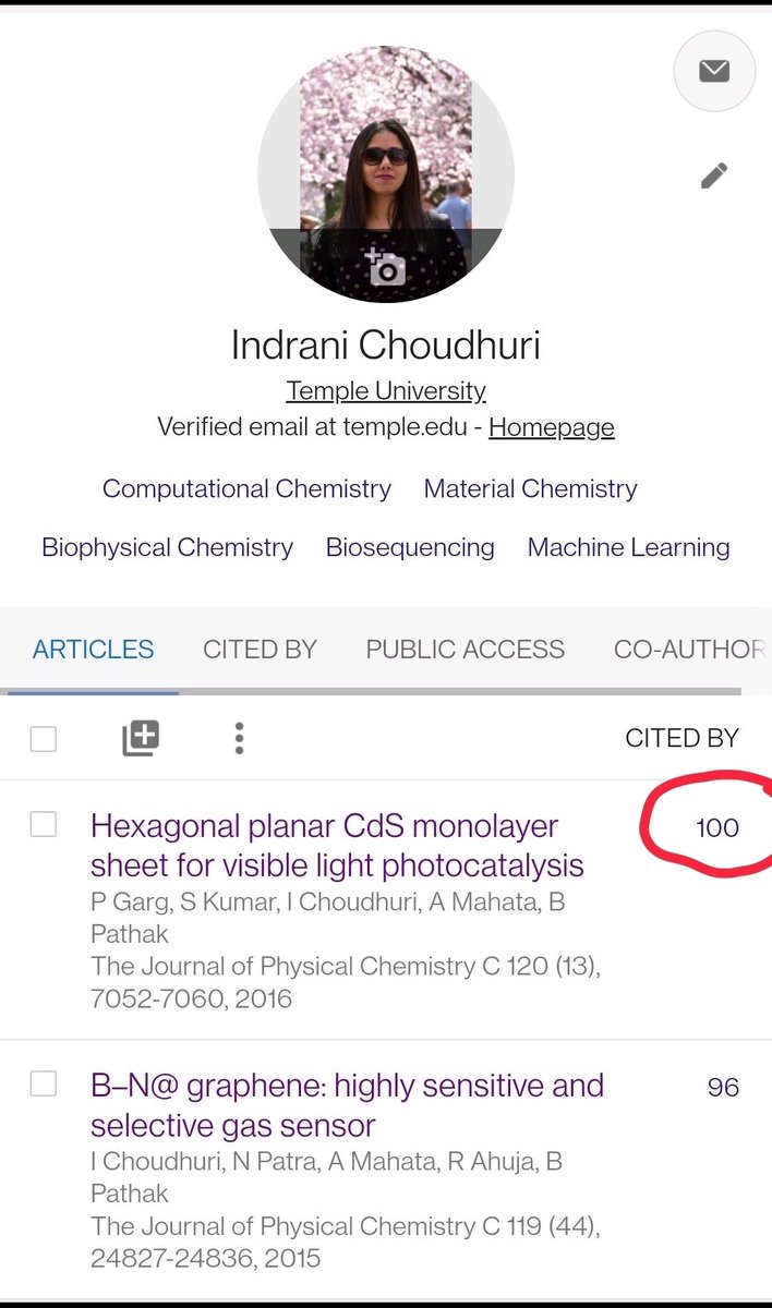 indranimoni's tweet photo. One of my paper just cross 100 citation. Congratulations to all the authors. Another one just round the corner 🤞🤞🤞 https://t.co/LJzucbR0Vo