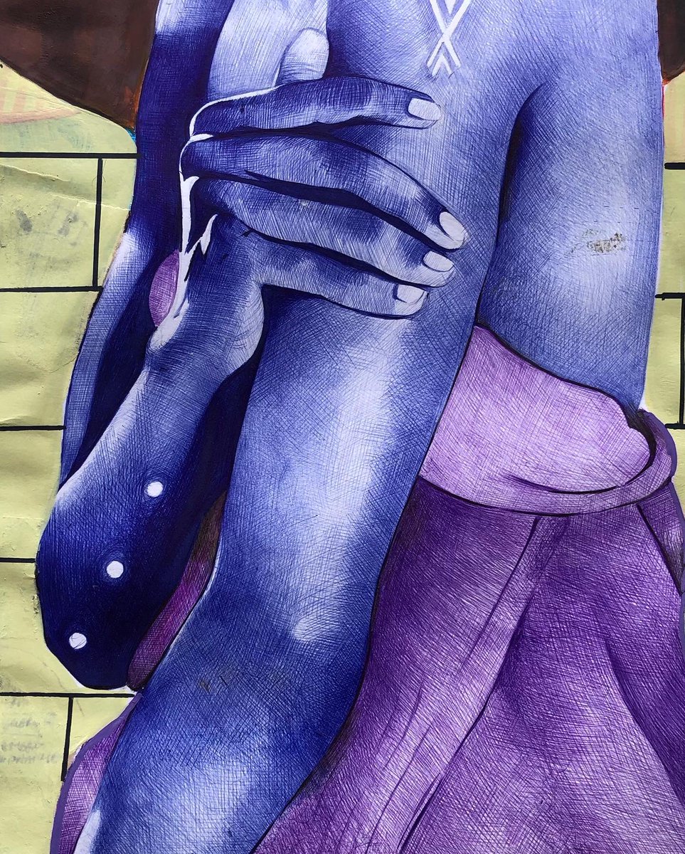 AkinrinsolaJide's tweet photo. Pen and paint 
Willing for any exhibition available 
Retweet the art and share the story.
Thanks https://t.co/rNOgPq41Ok