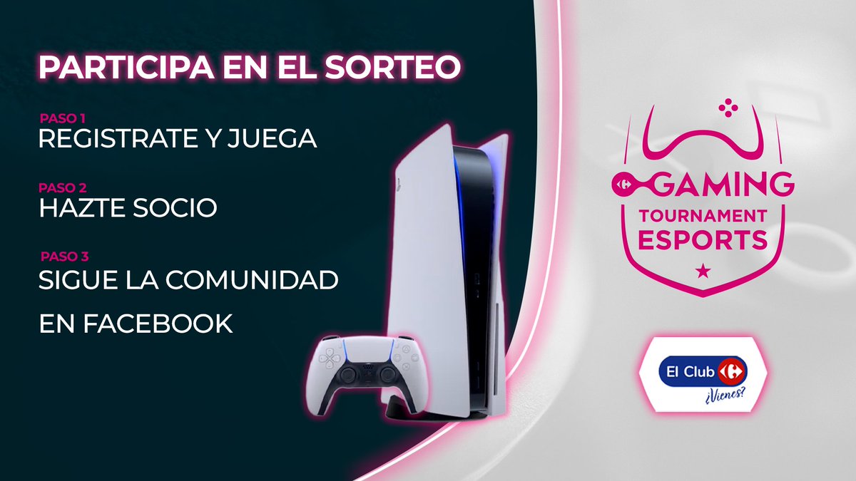 AnikiloGamer's tweet photo. 🥇Amantes de #ClashRoyale se que os encanta los torneos! Apuntaros a este con grandes #Premios , +800 € y #SorteoPS5 😮
🏆Torneo👉 https://t.co/UgmRGEy9Ju
🕹 Sorteo 2x Play 5 siendo socio: https://t.co/JKZB6hIeLO
📝Socio Carrefour👉 https://t.co/J2Q69zlNDB https://t.co/mVclspCBuO