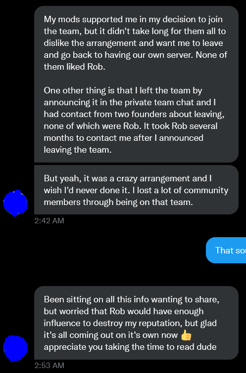 MixelPlx's tweet photo. Woke up to this in my inbox &amp; things just got interesting..

Charging people to join your stream team via Patreon, not allow them their own discord server and funneling them to your stuff? I guess you were right @PhuzzyBond 🤣

Enjoy the read. https://t.co/ngA907wqy6