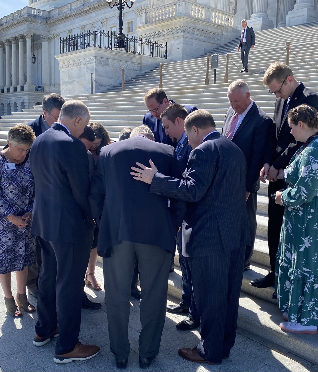 AwakeAmericaNC's tweet photo. God blessed Capitol Connection this week! Thank you to those Pastors from North Carolina who were able to attend and pray with @SenThomTillis @SenatorBurr @RepDanBishop. https://t.co/D9rBbeqXui