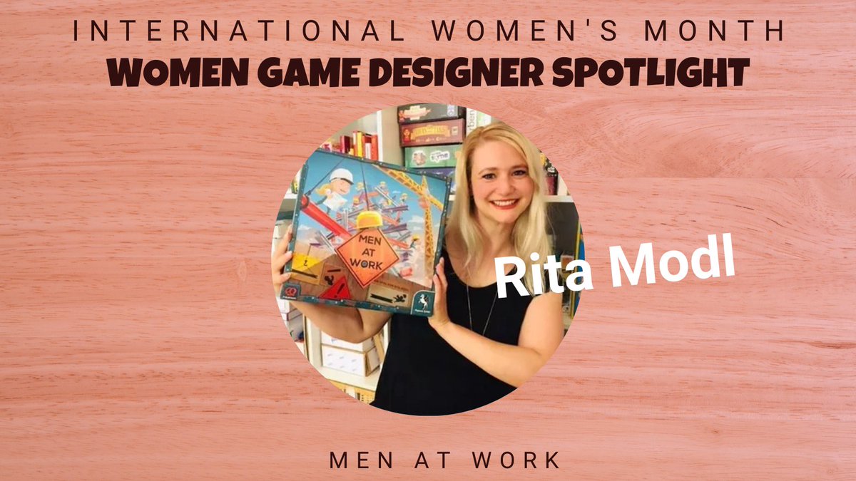 RedRaccoonGames's tweet photo. Rita is the designer of Men at Work, King of 12, and Council of 12. Men at Work was her breakthrough game.

#MenatWork #WomeninGames #RitaModl #WomenDesigners #FLGS #BoardGames #InternationalWomensMonth #WomensMonth https://t.co/rC8mMwUGn0