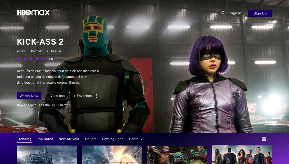 HBOMaxRP's tweet photo. © 𝗛𝗕𝗢 𝗠𝗮𝘅 › 𝟚𝟘𝟚𝟚 › Available!

You Can't Fight Your Destiny.
#KickAss2RP, streaming now on HBO Max. https://t.co/nwN2eQZFuV