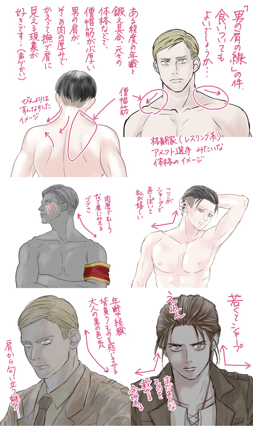きっさげ Farnese 通知 Farnese さん 男の肩の線 について変態が1名釣れました 言葉で説明できないので描きました 自分でもやばいなと思います T Co Ownwbenkmt Twitter