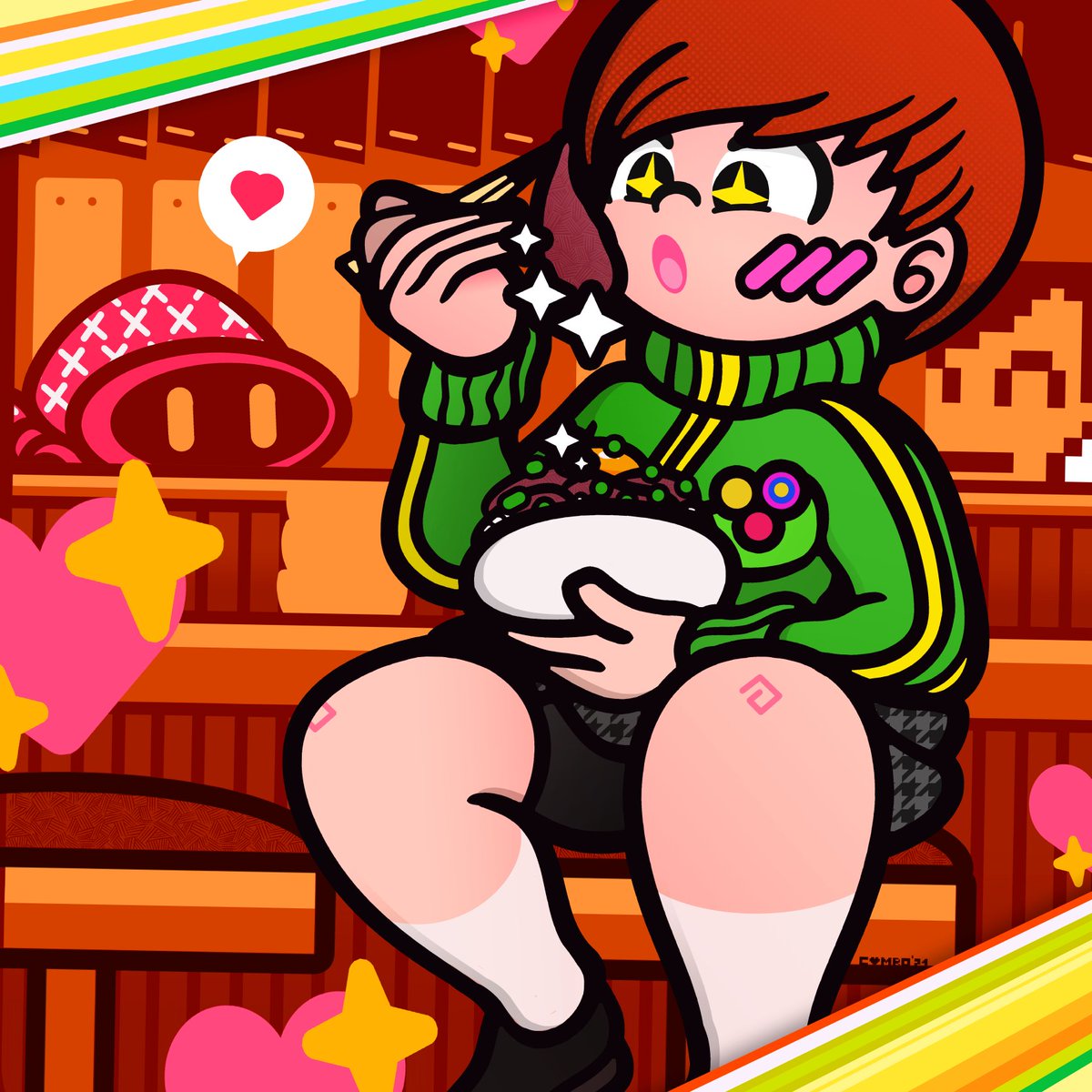 COMBOTRON_ART's tweet image. Chie @ Aiya