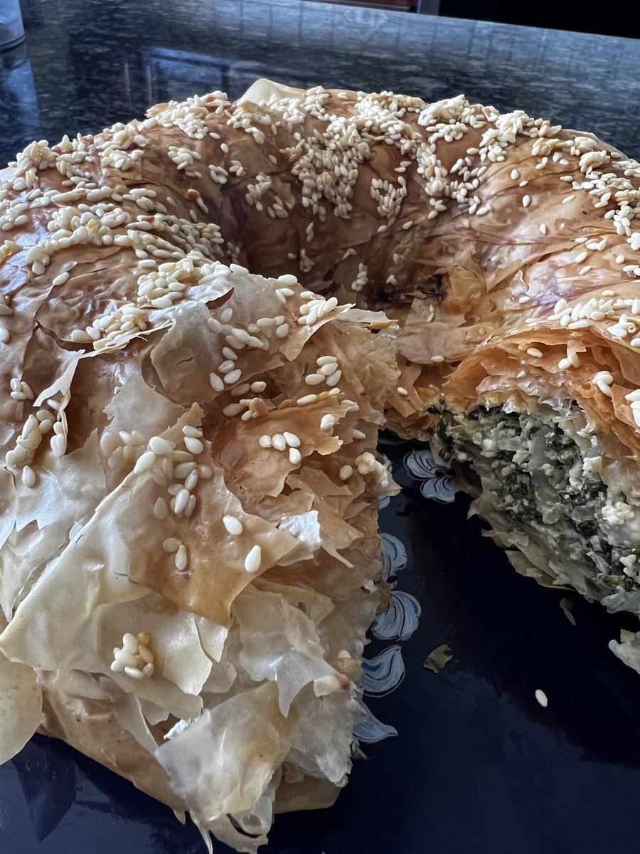 cooking_kathy's tweet photo. Spinach and feta Bundt ➡️ deliciousness! 😋 https://t.co/Iq9l8BYr40