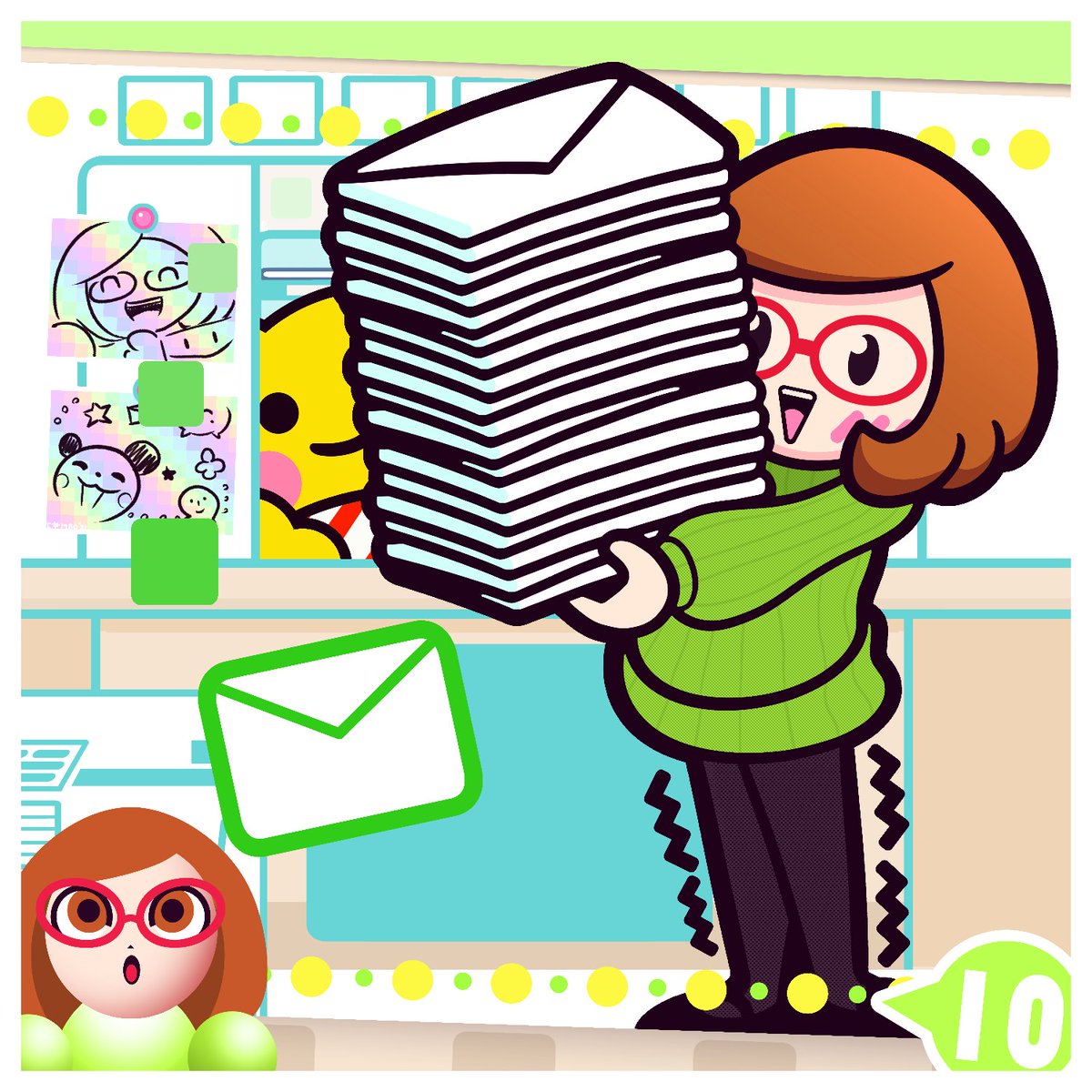 COMBOTRON_ART's tweet image. Swapnote Nikki