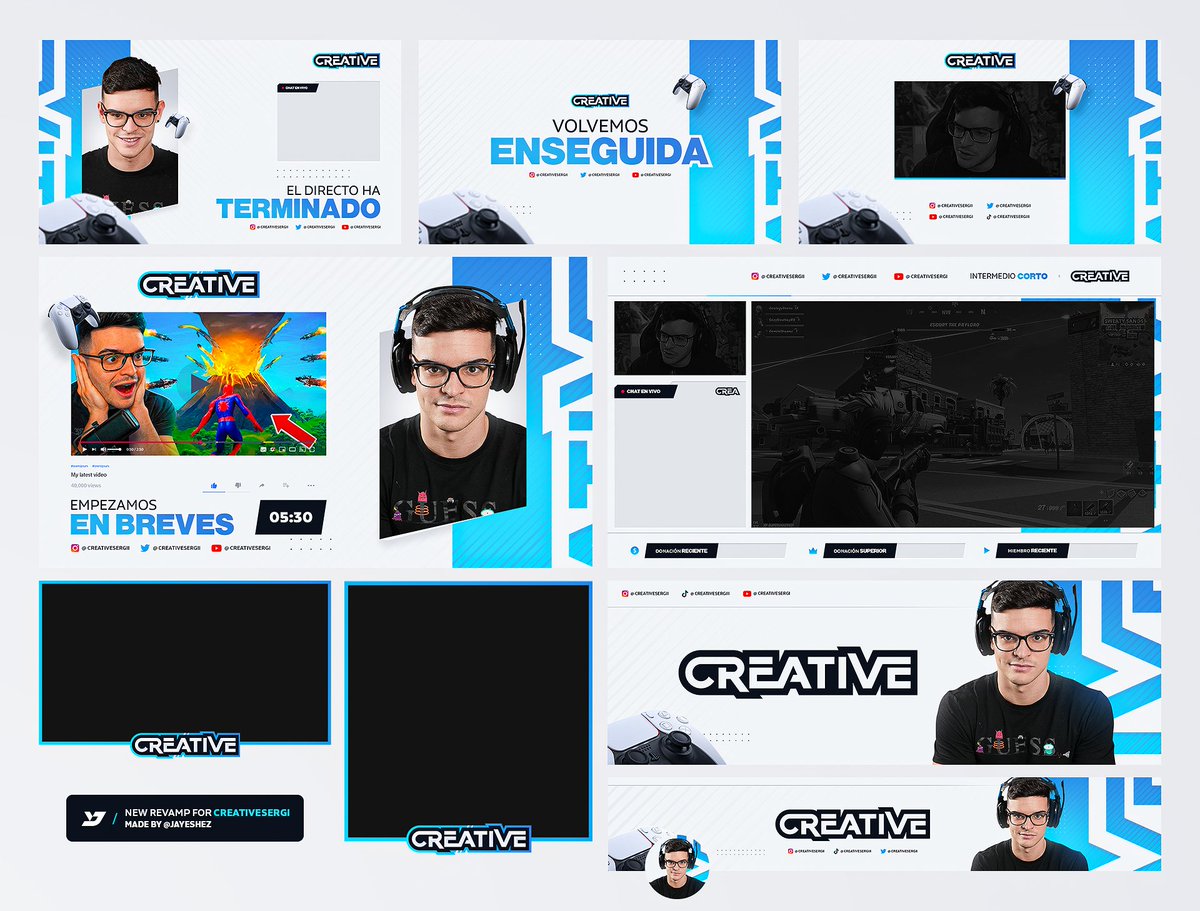 New official Livestream revamp for <a href="/CreativeSergii/">CREATIVE</a> 
Support is appreciated!

HD: behance.net/gallery/709052…
Animated version - youtube.com/watch?v=N2tqjY…