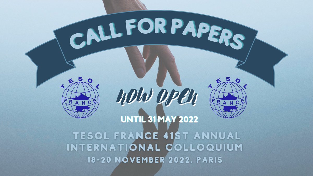 The call for papers for the 2022 TESOL France Colloquium is now open! 
Click here for more details 👇
tesol-france.org/en/call_for_pa…